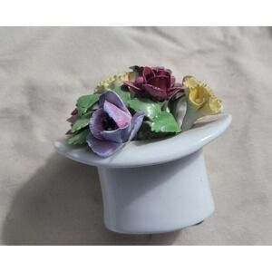 VTG. Royal Adderley Flower Bouquet Floral Bone China MADE IN ENGLAND Mini 3 X 3
